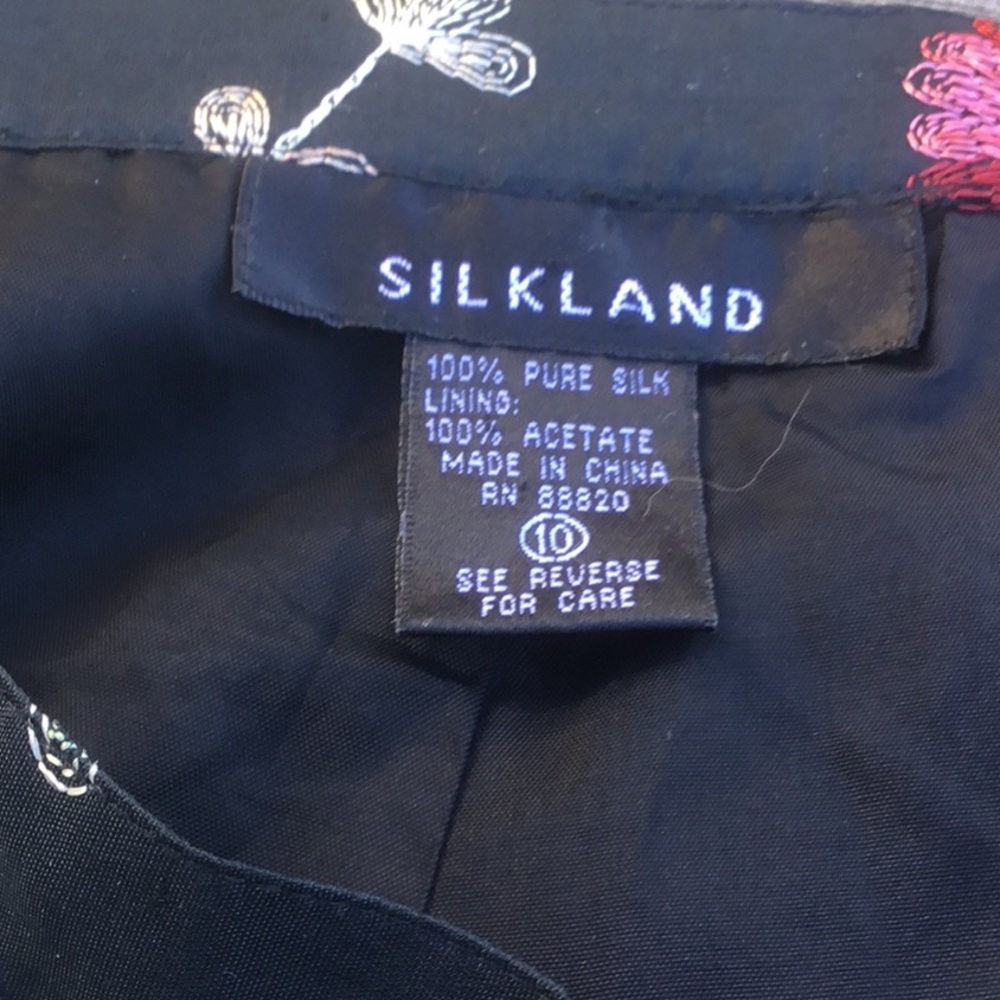 SILKLAND. Black  silk lining pants   10 - Picture 4 of 4